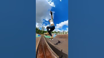 Airing over a Spine in Roller Skates | #shorts
