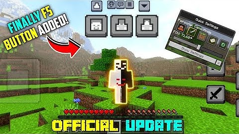 Finally F5 Button Released For Minecraft Pocket Edition || FireStarGamerz