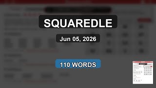 Squaredle: 110 Words Found - New Record! (Jun 5)