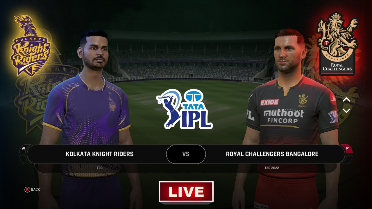 IPL 2024 KKR vs RCB Match Gameplay Live in Tamil | CTT IPL Live ...