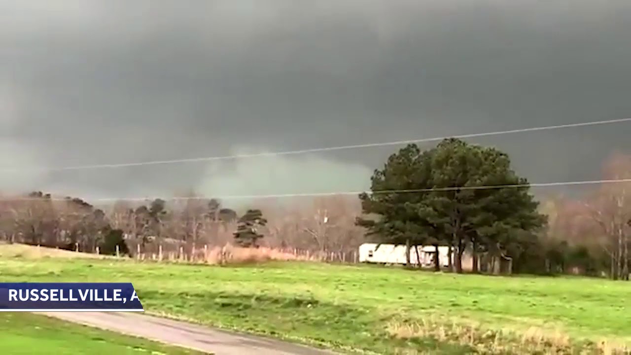 Tornado in Russellville, Alabama YouTube
