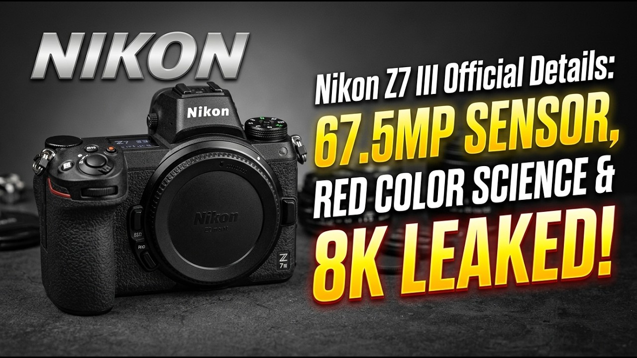 Nikon Z7 III Official Details: 67.5MP Sensor, RED Color Science