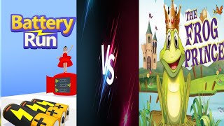 Battery Run🆚 Frog Prince Rush - All Level Gameplay Andriod,ios,Mobile Walkthrough Update game video✅