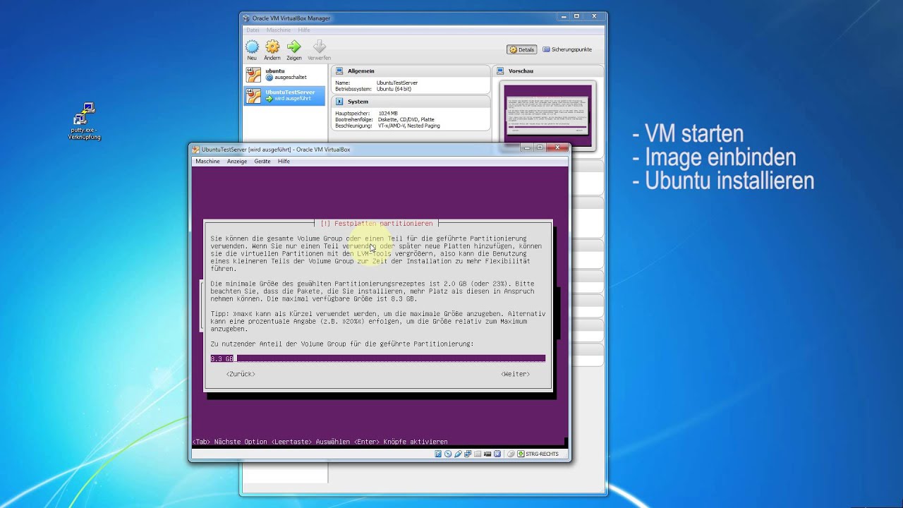 TYPO3 Fluid Templates Einen Ubuntu Testserver in einer VM aufsetzen