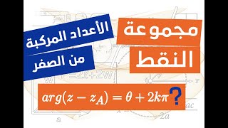 مجموعة النقط في الاعداد المركبة باستعمال العمدة - رائع مع الامثلة (الجزء 7)