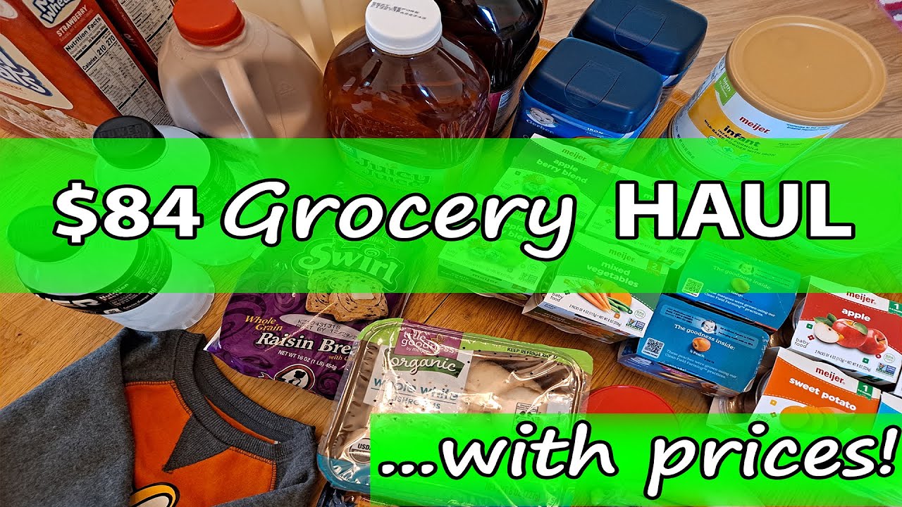 Meijer Grocery Haul with Prices YouTube