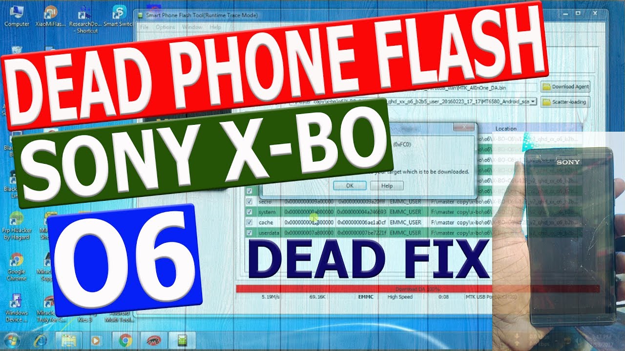 SONY X-BO O6 UNBRICK PHONE FLASH