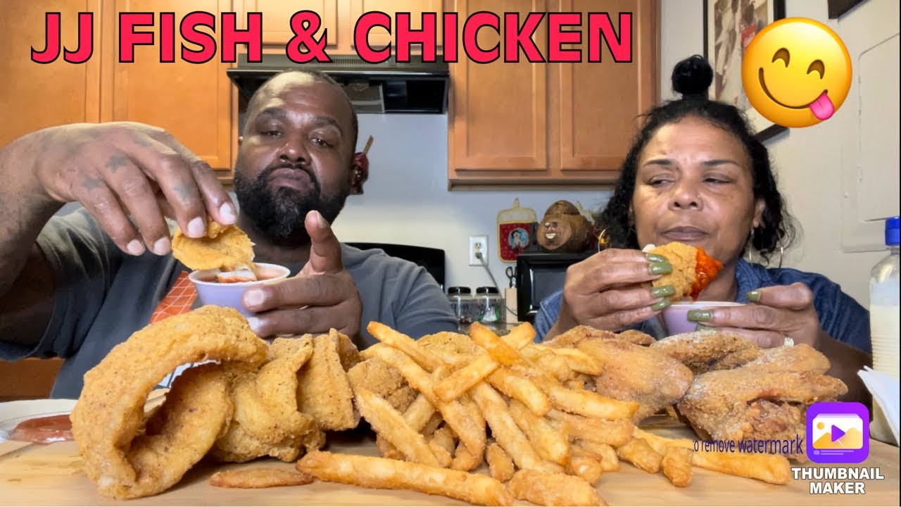 JJ FISH & CHICKEN 😋 | MUKBANG