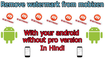 Remove watermark from mobizen screen recorder with out root Hindi/urdu