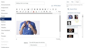 Canvas - adding a link to an Image