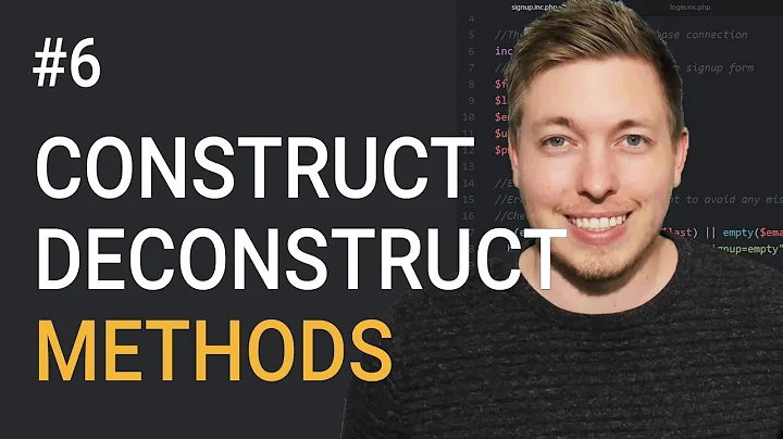6: Constructors and Destructors in OOP PHP | Object Oriented PHP Tutorial For Beginners | mmtuts