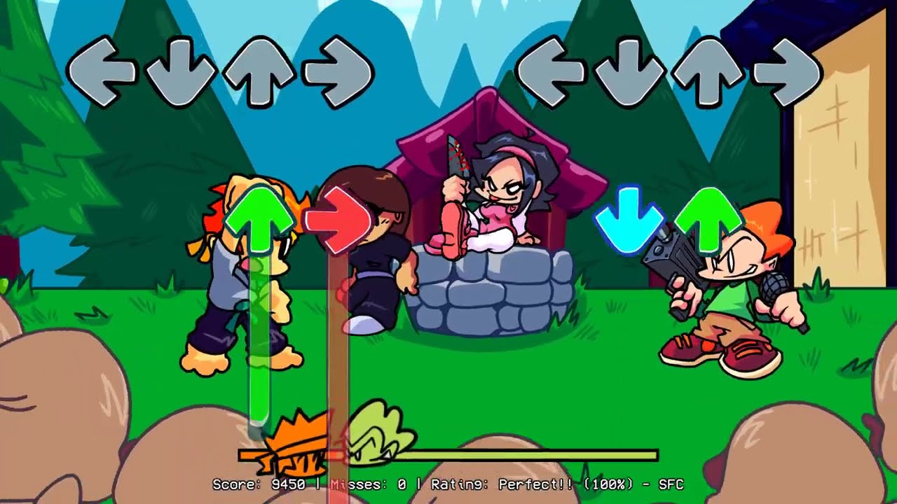 Friday Night Funkin' Vs Dan the man (probably Pico's long lost cousin) KICK KICK FUNK (FC)