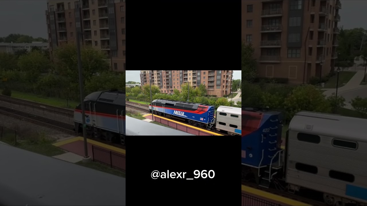 Railroad Bridge at Metra Station - Mundelein, Illinois