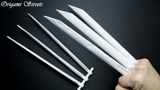 How to make Wolverine Claws out of paper