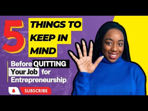 Do these 5 things before you QUIT your 9 to 5 job! - YouTube