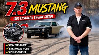 We Stuffed a 7.3L “Godzilla” Into a ’65 Mustang… Will It Fit?!
