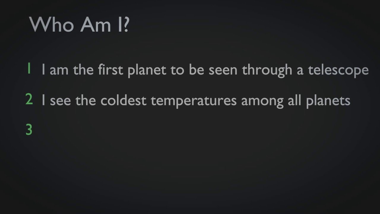 education film Who Am I - Planets - 7 - Educational Videos