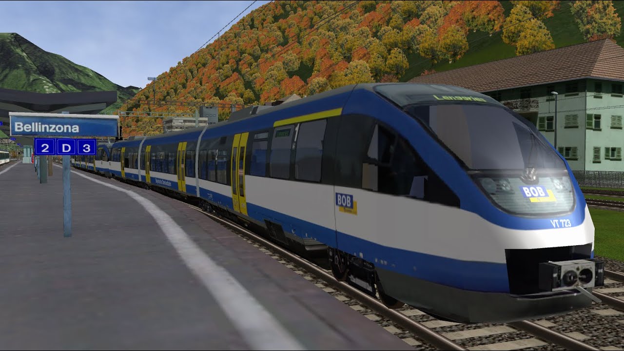 Open Rails Sbb Open Rails SBB. Talent-Triebzug Bellinzona-Locarno. - YouTube