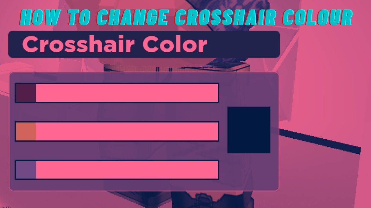 How to change crosshair colour in Roblox Arsenal YouTube
