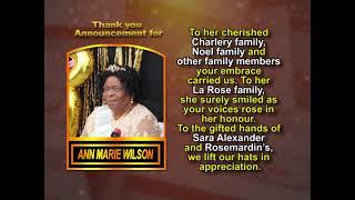 Ann Marie Wilson ~ Thank You