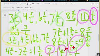 6.9 Patterns with Fractions