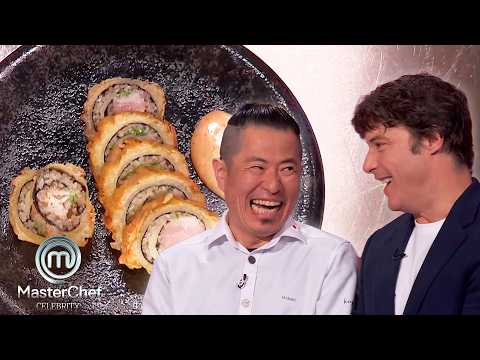 Hideki Matsuhisa surprises with a Japanese "fish and chips" | Masterchef Celebrity Legends