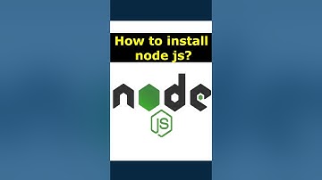 003 #nodejs  - How to install node js?