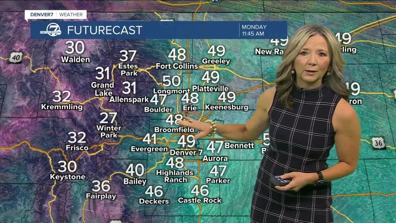 Mostly sunny skies across the Denver metro area for Monday's partial ...