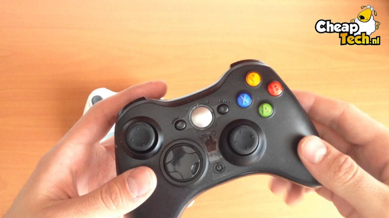 CheapTech.nl Draadloze Xbox 360 controller Zwart Wit