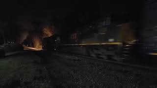Csx mixed freight heading South passed Tappan