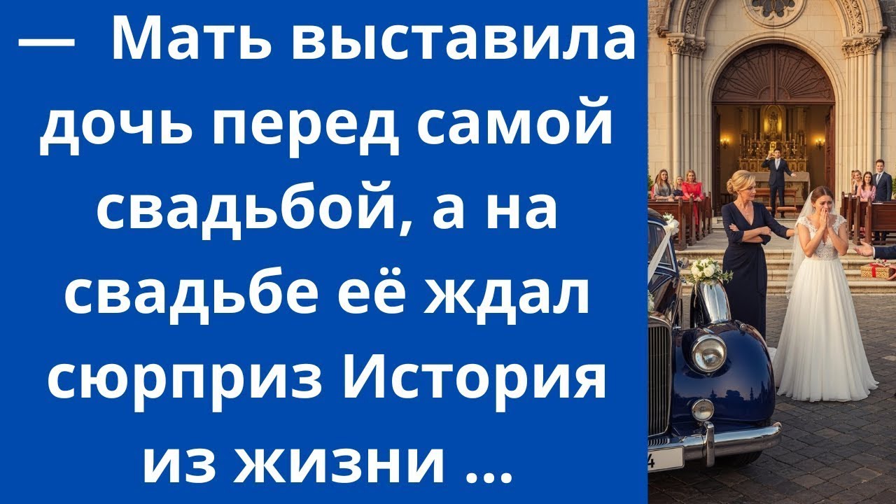 Мать выставила дочь перед самой свадьбой, а на свадьбе её ждал сюрприз.... История из жизни