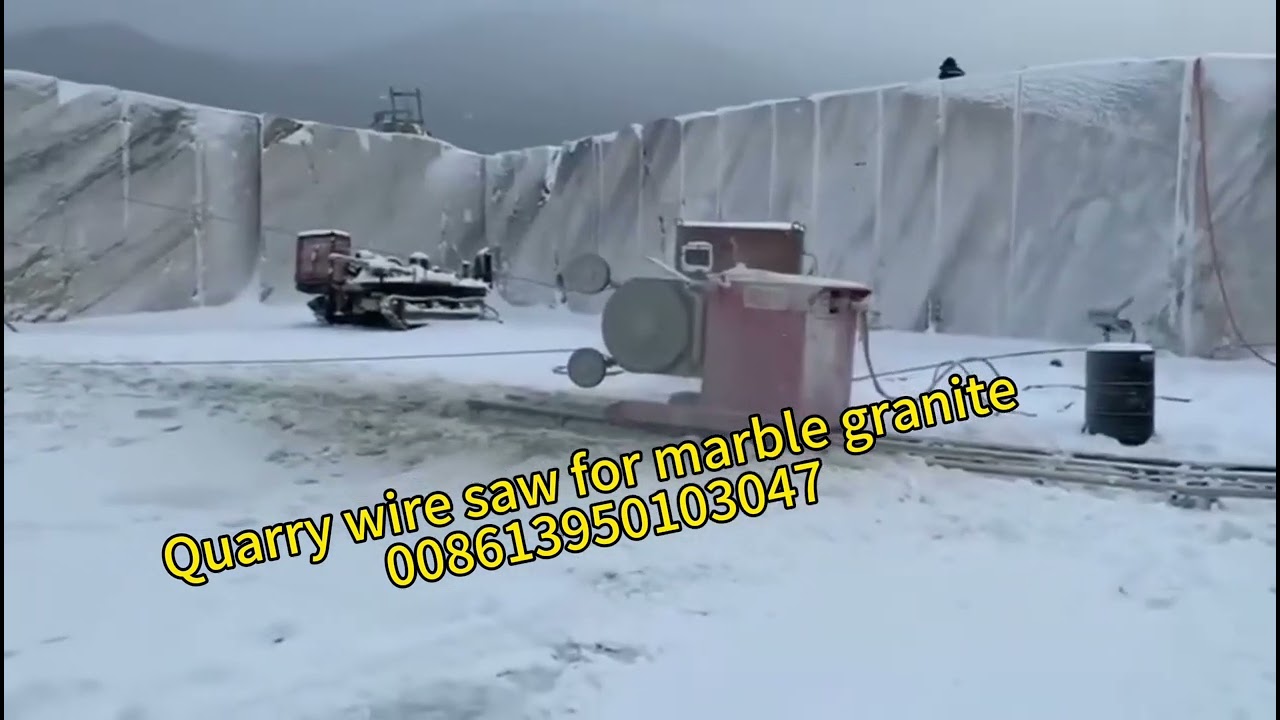 China wire saw machine for marble granite travertine limestone quarry mine 