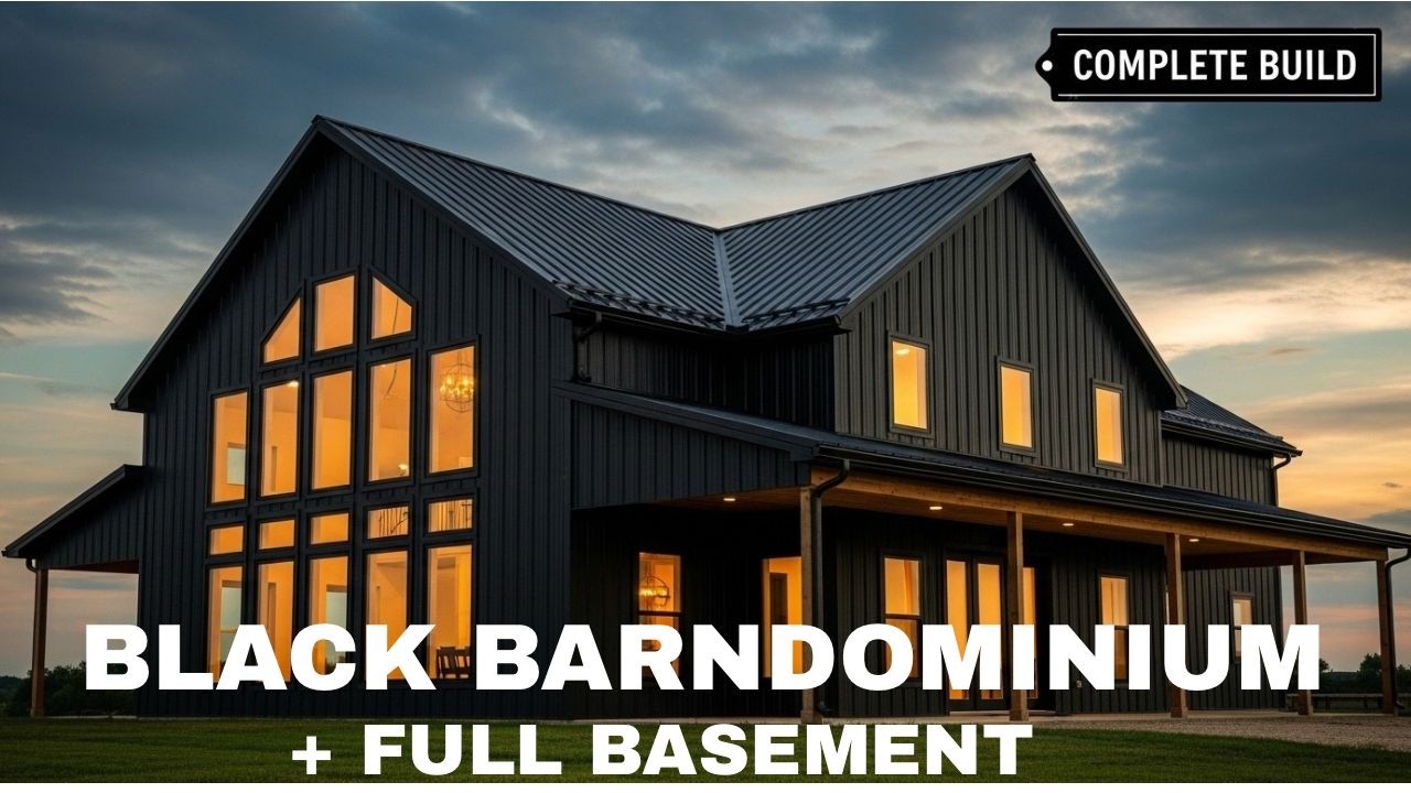 Black Barndominium With Basement: Full Cost Breakdown, Design Tips & What Nobody Tells You