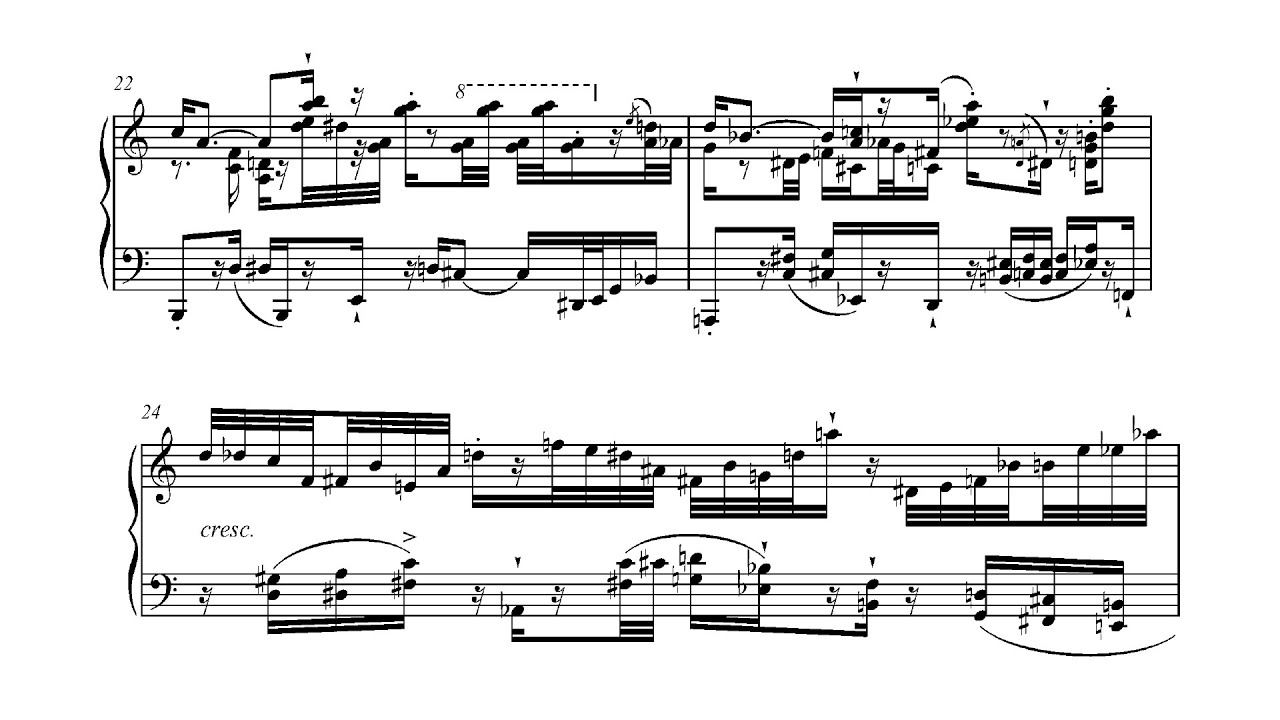 Nikolai Kapustin - Piano Sonata No. 3, Op. 55 (1990) [Score-Video]