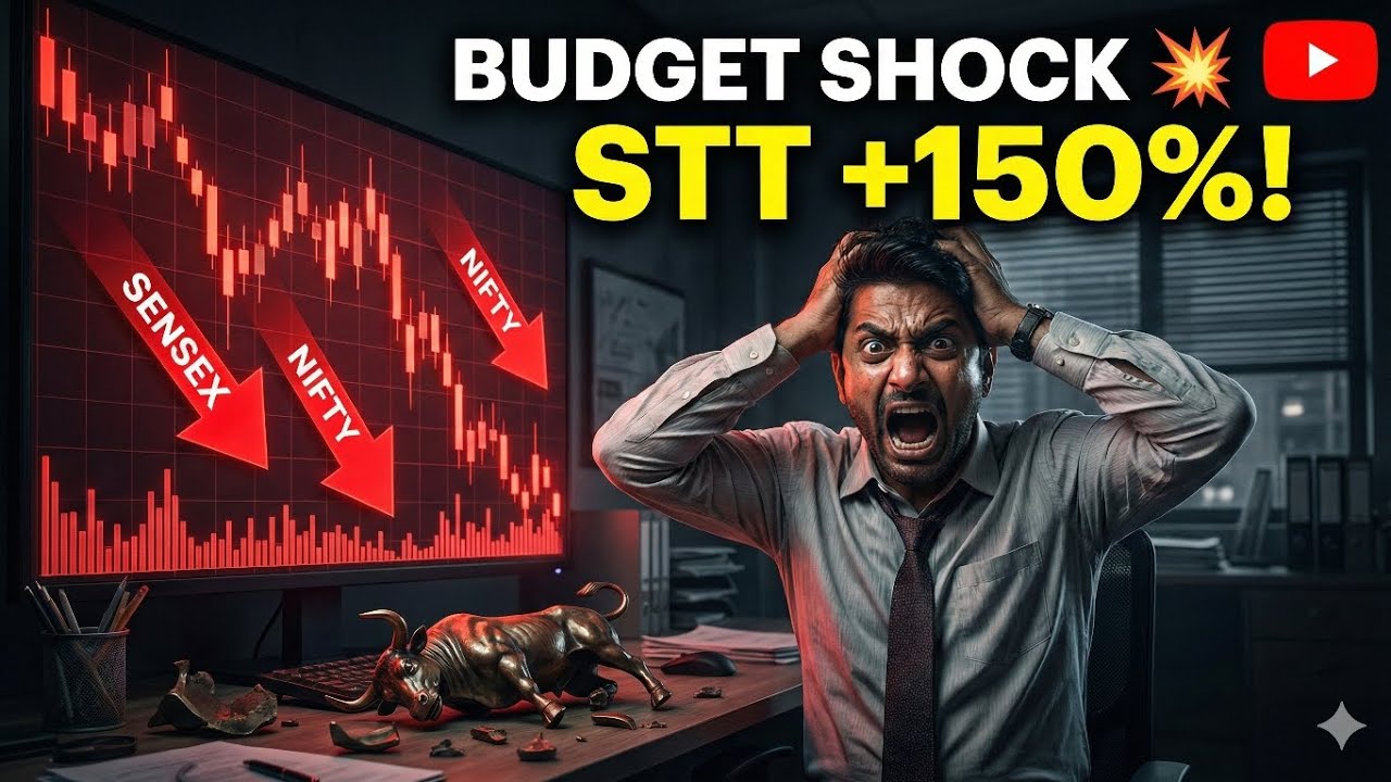 Budget shock hits stock market! STT hiked 150% on F&O. Know impact on traders & investors.
