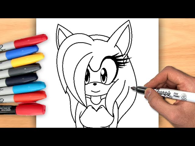 Sonic Exe And Amy Rose Drawing by ShadowFoxy - DragoArt