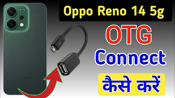 Oppo reno 14 5g me OTG kaise connect kare / How to connect otg in oppo reno 14 5g /OTG setting oppo