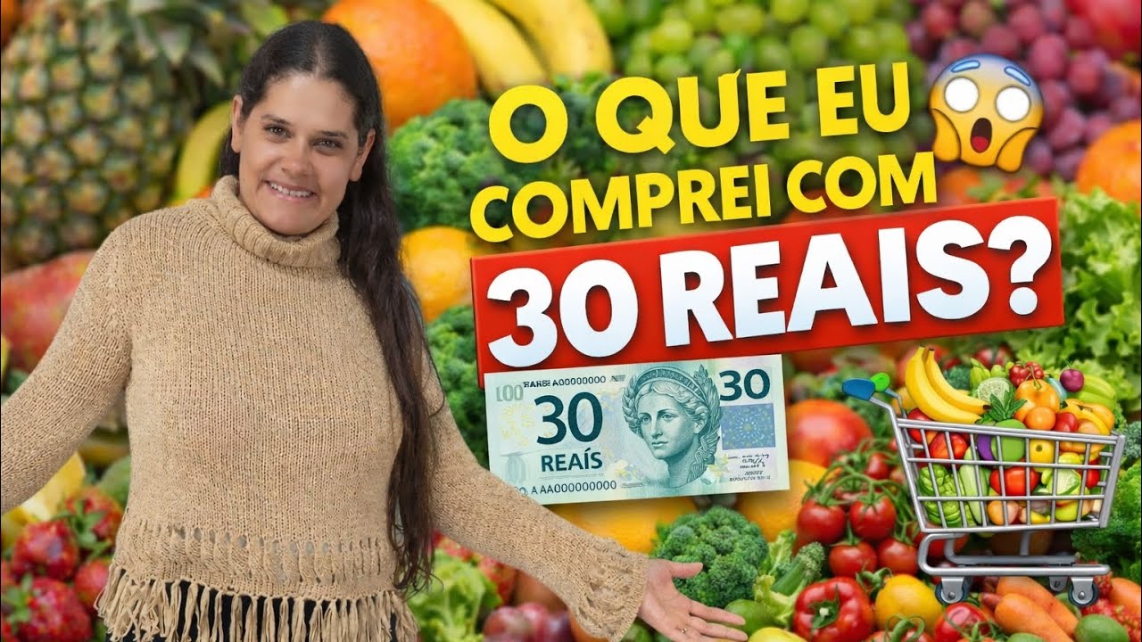 Desafio dos 30 REAIS no hortifruti –🥦🍅 🍉🍏🍋‍🟩🍓🧅você vai se  surpreender!😱