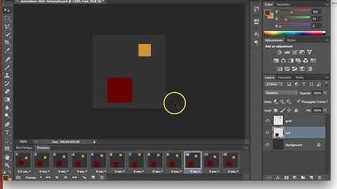 Animation Save for Web in Photoshop
