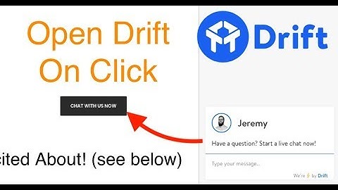 Start a Live Drift Chat with Any Link or Button on a WordPress Website