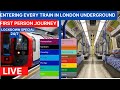 London Underground  🇬🇧- Entering EVERY train - 24/7 Livestream - First Person London Tube Journey