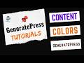 How to Customize Content Colors in GeneratePress