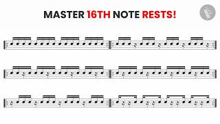 How to Read 16th Note Rests (Rhythm Sight Reading Workout) 🎶