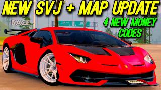 *NEW* LAMBORGHINI SVJ + 4 MONEY CODES & MAP UPDATE IN GHOST DRIVER ROBLOX!