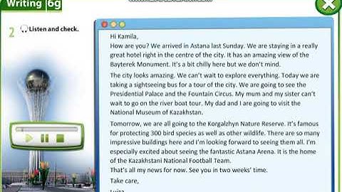 Excel 6.Module 6g.Listening Astana,Baiterek.Ex:2.p.75