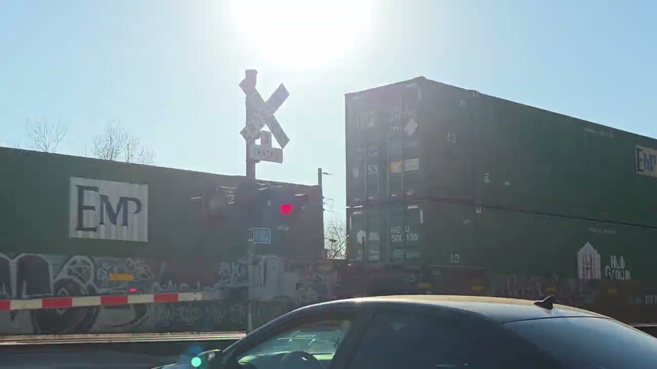 Union Pacific Fast Intermodal Train at Grand Saline, Texas.