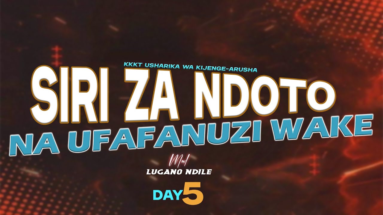 #LIVE:SIRI ZA NDOTO NA UFAFANUZI WAKE||KKKT USHARIKA WA KIJENGE-ARUSHA