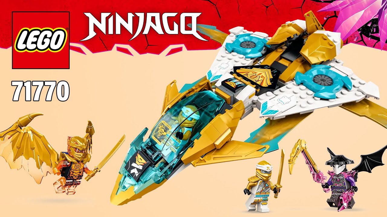 LEGO NINJAGO Zane's Golden Dragon Jet (71770)[258 pcs] Step-By