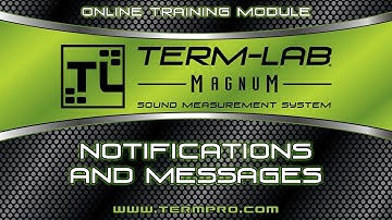 Term LAB Notifications and Messages by Wayne Harris