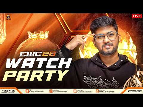 EWC 2026 🔥 GRP STAGE DAY-2 TELUGU WATCH PARTY 🍿 - FreeFire Telugu Live - Munna Bhai #MBG